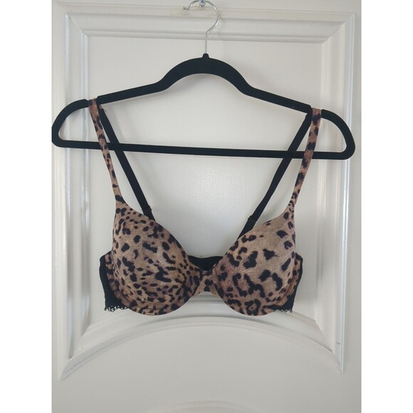 Soma Bra 34C Embraceable Enchanting Lace Demi Animal Print  Underwire - Picture 1 of 5